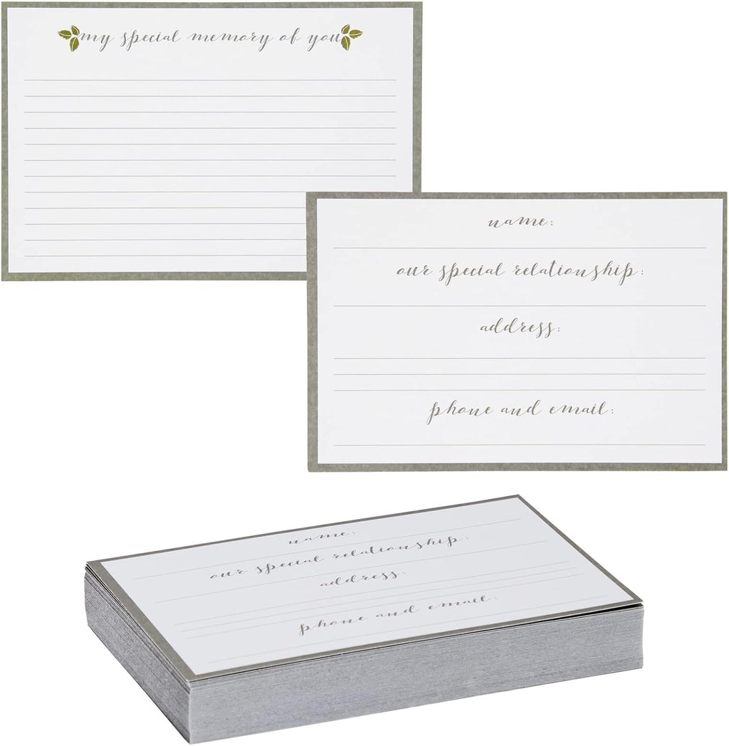 60 Pack Blank Sympathy Cards, Share a Memory Card for Celebration of Life, Memorial, Funeral (4 x 6 In)