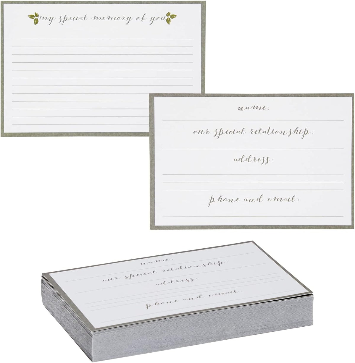 60 Pack Blank Sympathy Cards, Share a Memory Card for Celebration of Life, Memorial, Funeral (4 x 6 In)