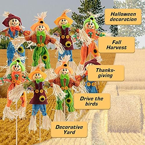 12 PCS Halloween Scarecrow Decorations, Scarecrows Fall Decor