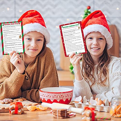 62 Pcs Christmas Trivia Party Game Cards, Xmas Festival Guessing Activity