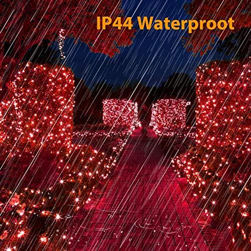 Brizled Red Christmas Lights Outdoor, 78.74ft 240 LED Indoor String Lights