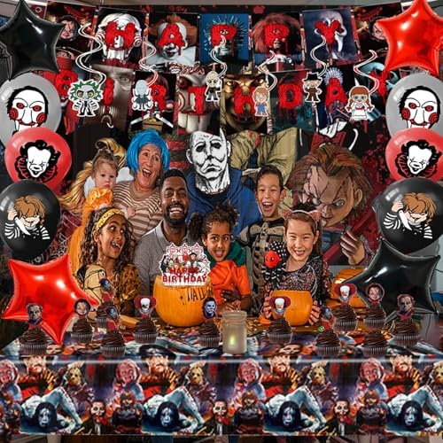 Halloween Party Decorations Kit, 38 Pcs Spooky Birthday Set