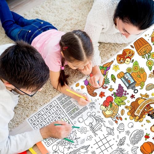 BCCSNNM Thanksgiving Giant Coloring Poster, 31.5 x 72 Inch