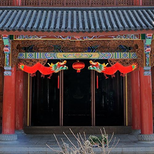 Bememo 4.92 Feet 3D Chinese New Year Dragon Decor Hanging Dragon Garland