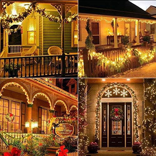 Brizled Solar Fairy Lights Outdoor, 2 Pack 200 LED 66FT Solar String Lights