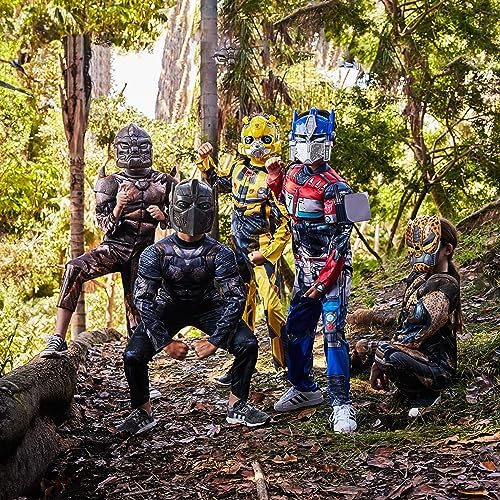 Disguise Optimus Prime Muscle Costume, Official Transformers Rise of the Beasts Costume and Mask, X-Small (3T-4T)