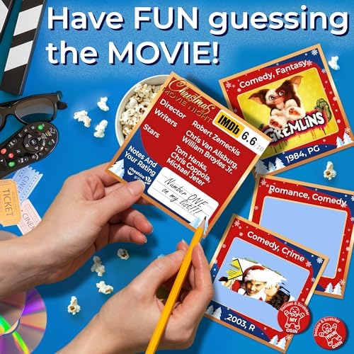 Christmas Movie Scratch-Off Cards – 36 Fun Challenges for Movie Lovers