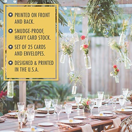 Beach Bridal Shower Invitations Set of 25 Cards and Envelopes, Fill-In Style with Corals, Shells and Starfish. Printed on Heavy 140lb Card Stock.