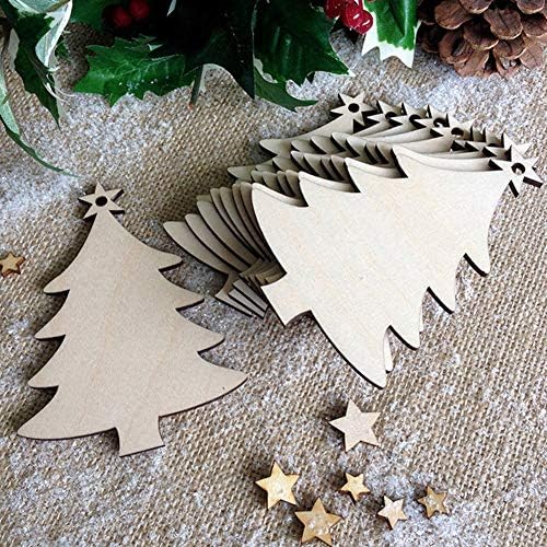 Wooden Christmas Ornaments Natural Wood Slices Unfinished Wooden Cutouts
