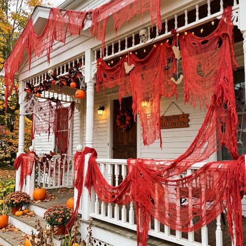 Tlswshsy 500'' x 39''Large Halloween Creepy Cloth, Spooky Gauze Decoration