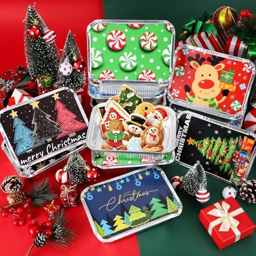 40 PCS Christmas Cookie Containers with Lids