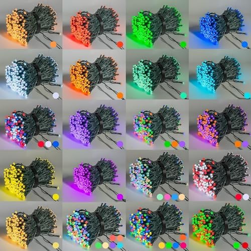 Dazzle Bright 328FT 1000 LED Smart RGB Christmas Halloween String Lights