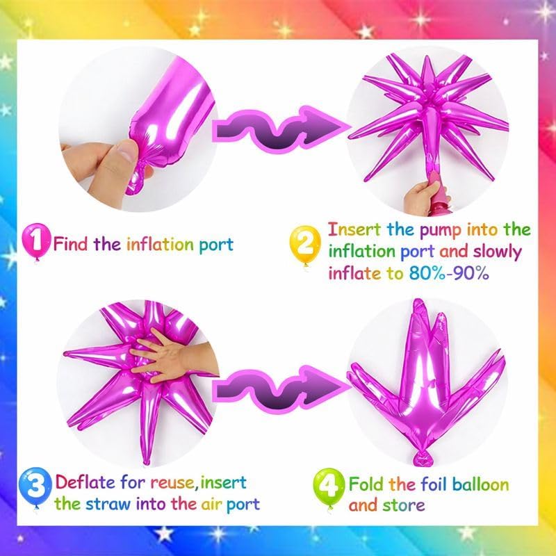 147PCS Neon Balloon Arch Garland Kit with Glow in the Dark Balloons for 80s 90s Disco, Rock and Roll, Birthday, Fiesta and Let's Glow Party Decorations