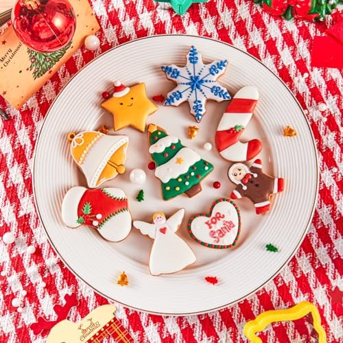 ETERSION Christmas Cookie Cutters, Stainless Steel, 9 Shapes 2-3.5 Inch