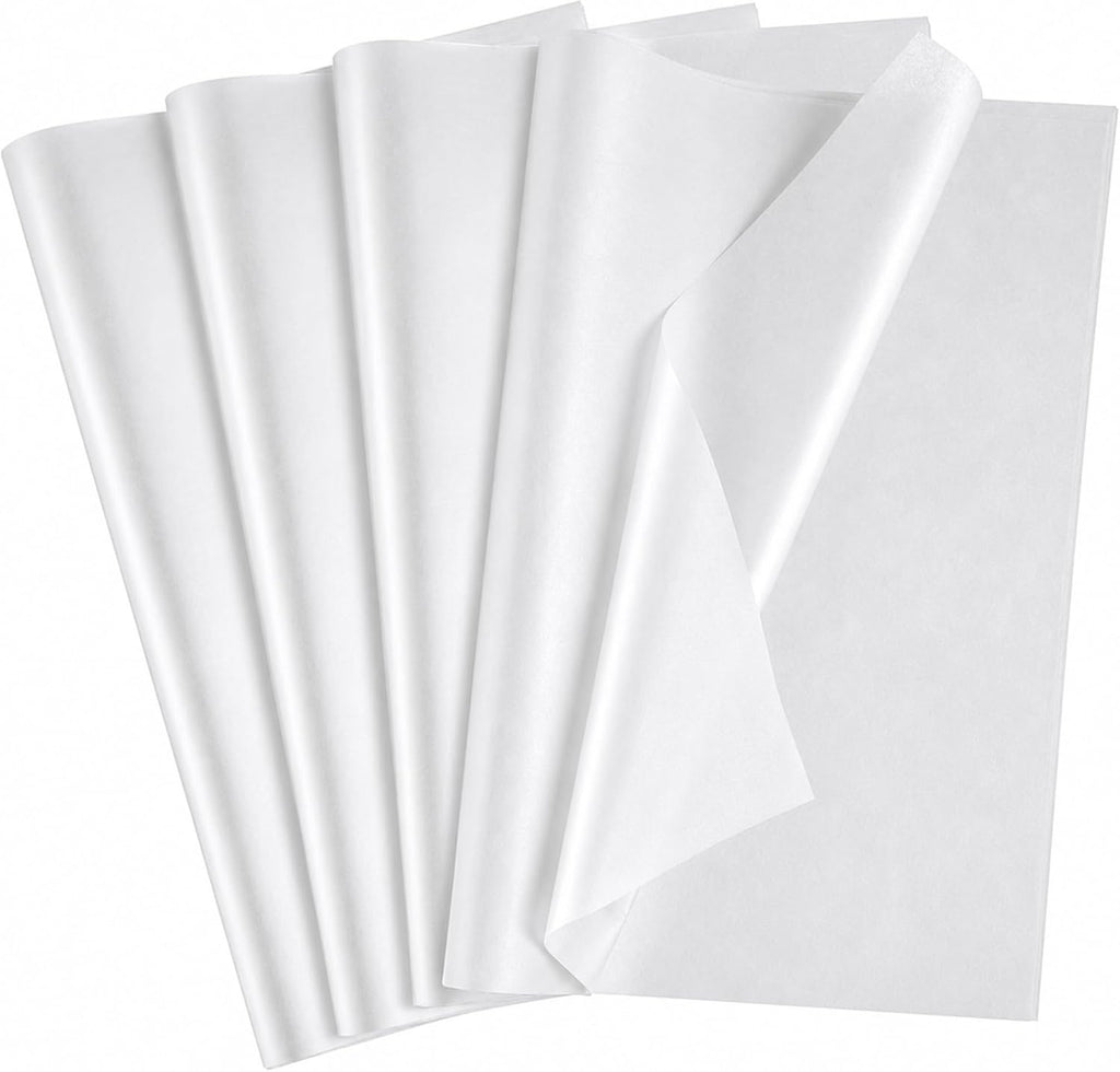White Tissue Paper - 50 Sheets Wrapping Paper for Gift Bags Boxes