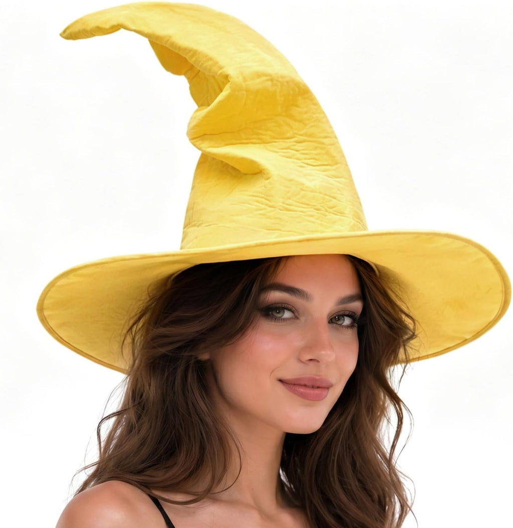 HOMELEX Adult Witch Hat, Tattered Lace Costume Hat for Halloween