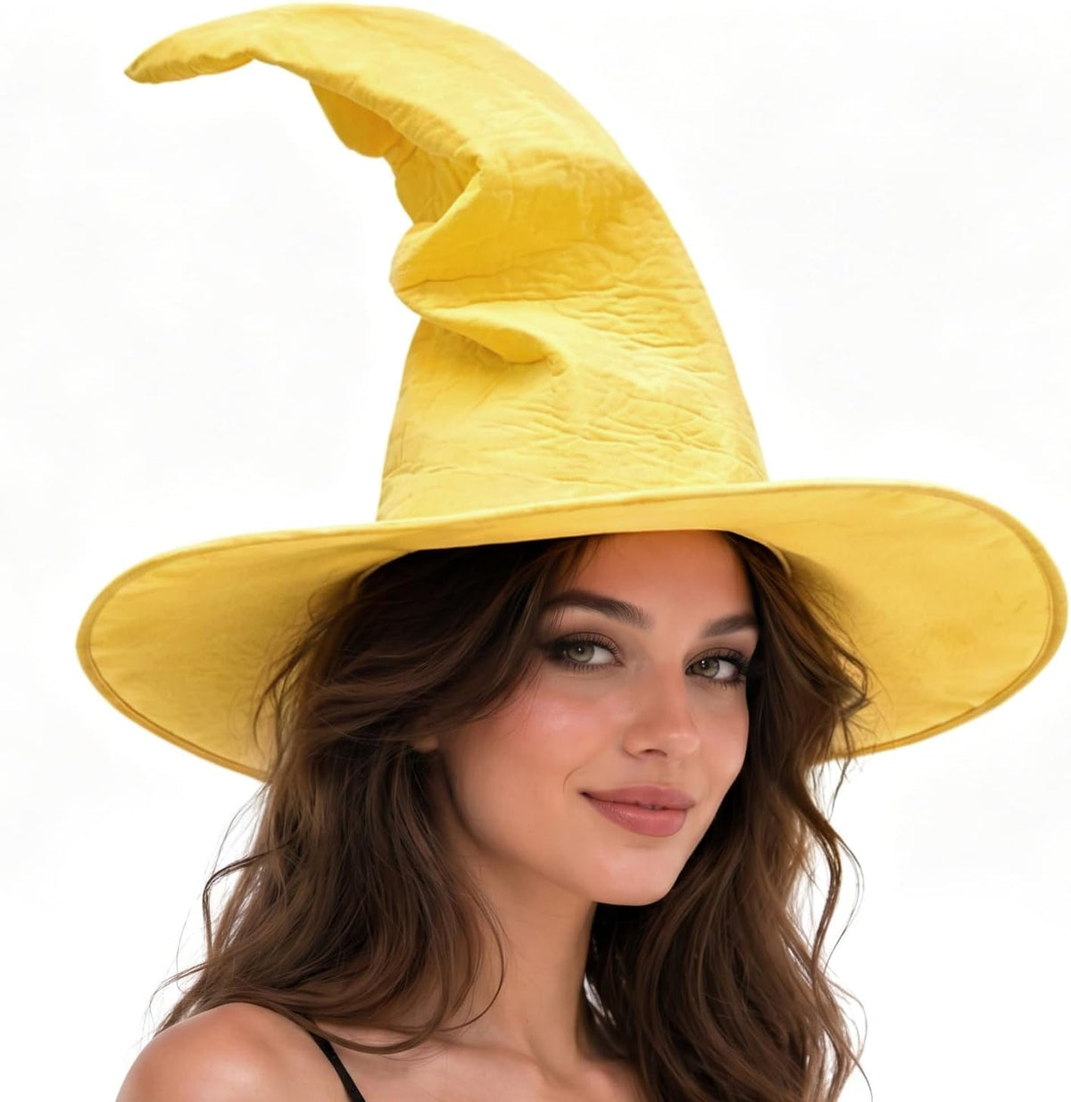 HOMELEX Adult Witch Hat, Tattered Lace Costume Hat for Halloween