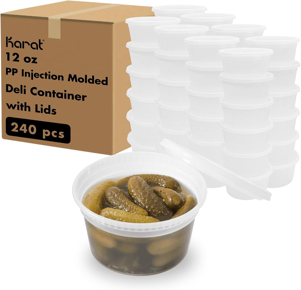 RACETOP 16 oz 200 Pack Disposable Plastic Cups, Disposable Clear Plastic Cups for Parties, Weddings, Gatherings, and Festival Events