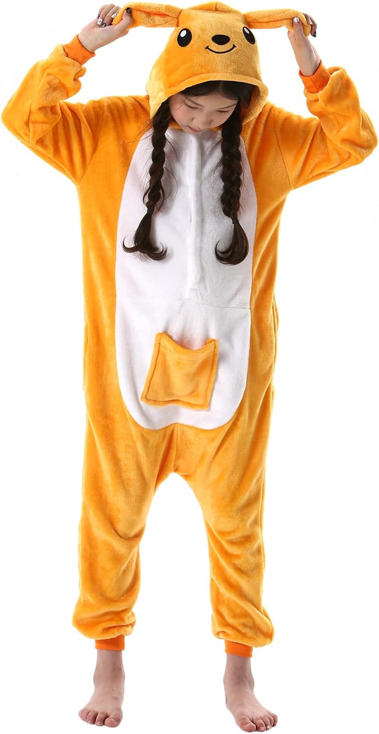 ATOZ Onesie for Kids, Animal Pajamas Halloween Cosplay Costume Girls Boys