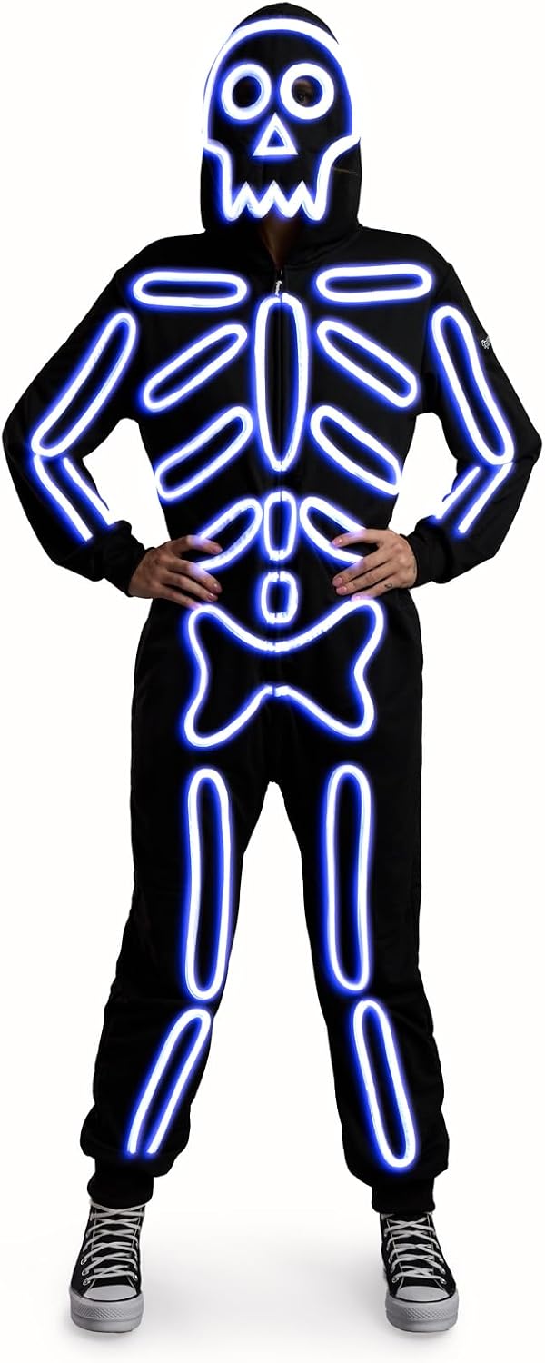 Tipsy Elves Skeleton Halloween Jumpsuit Costume for Women