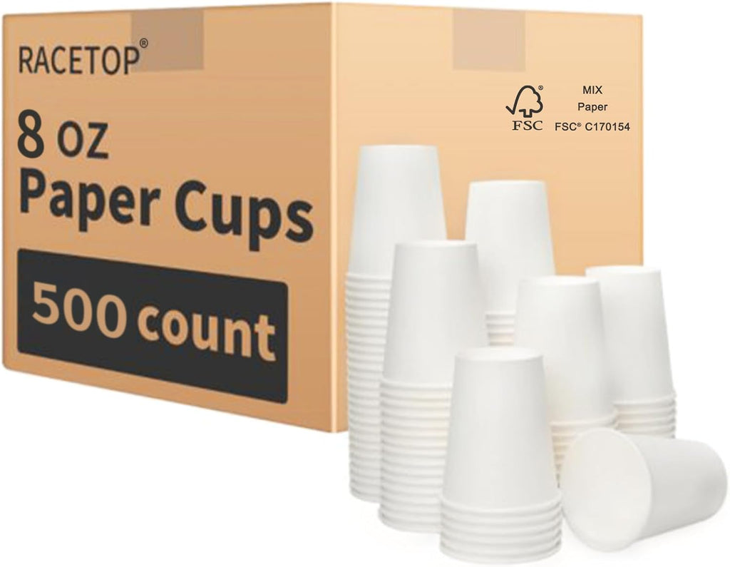 RACETOP 16 oz 200 Pack Disposable Plastic Cups, Disposable Clear Plastic Cups for Parties, Weddings, Gatherings, and Festival Events