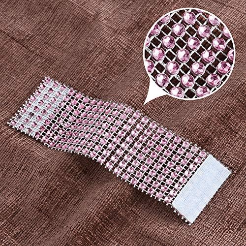 Accmor 50pcs Napkin Rings, Pink Napkin Rings Buckles