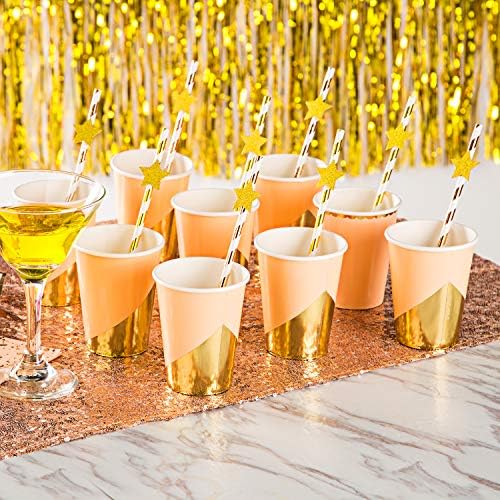 MOWO Gold Glitter Stars Confetti Party Table Decoration, 1.2'', 200pc