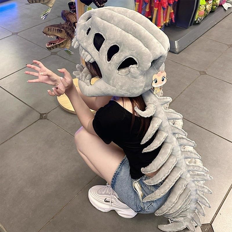 Dinosaur Costume-3D Skeleton Design,Halloween Dinosaur Skeleton Costume