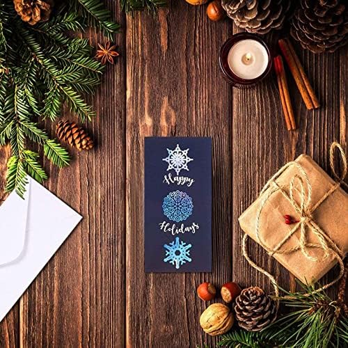 BEST PAPER GREETINGS Money Envelopes for Cash Gifts - 36 Pack, 3.6 x 7.25 Inch, Snowflake Winter Designs - Money Card Holder