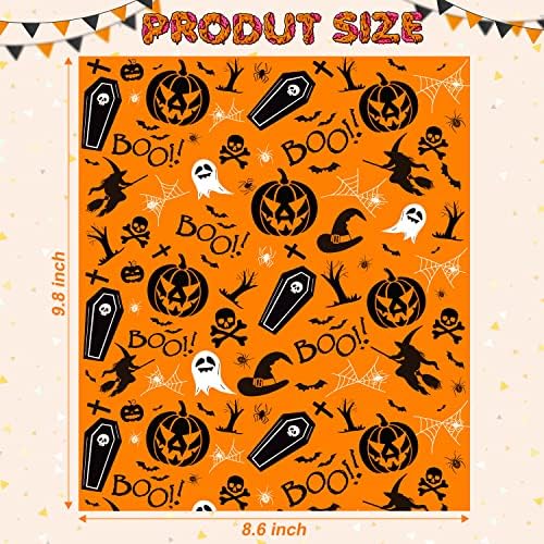 100 Pcs Wax Paper for Food, Halloween