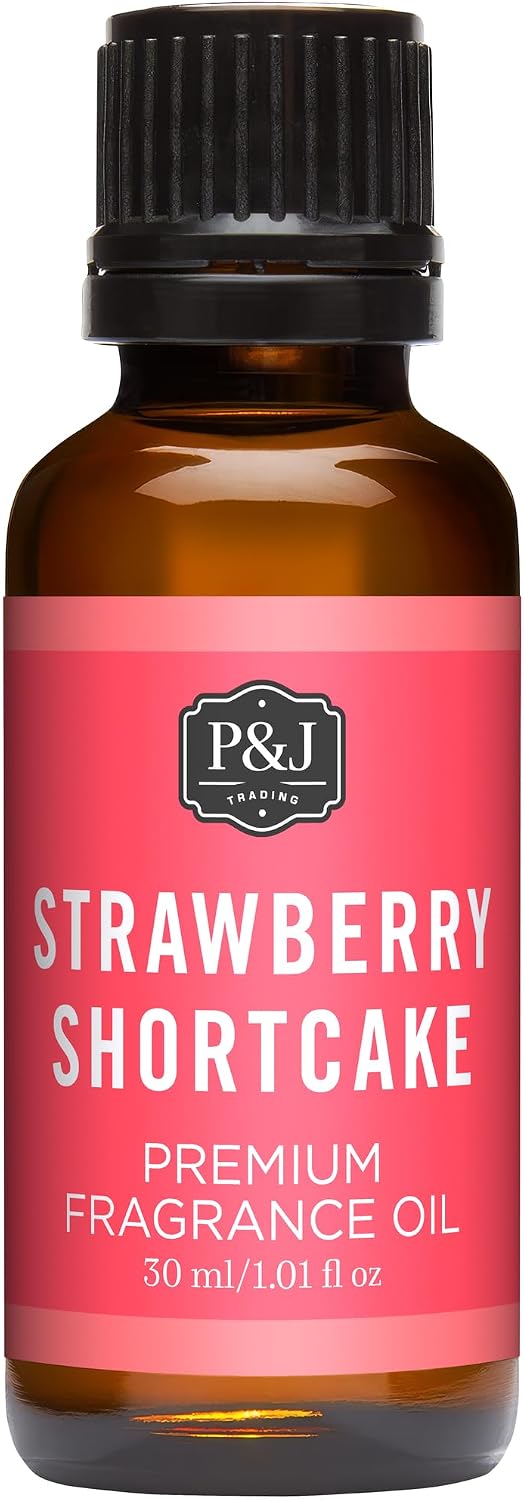 P&J Trading Fragrance | Strawberry Shortcake Oil 30ml - Candle Scents for Candle Making, Freshie Scent, Soap Making Supplies, Diffuser Oil Scents