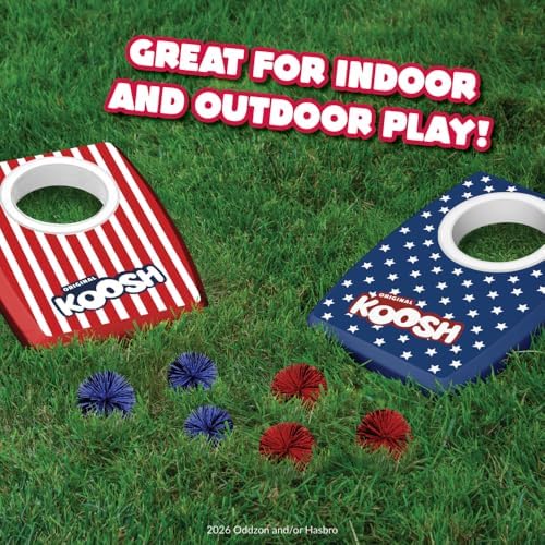 Koosh Cornhole Set for Kids, Outdoor Toys for Kids, Koosh Balls Included