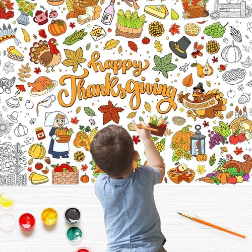 BCCSNNM Thanksgiving Giant Coloring Poster, 31.5 x 72 Inch