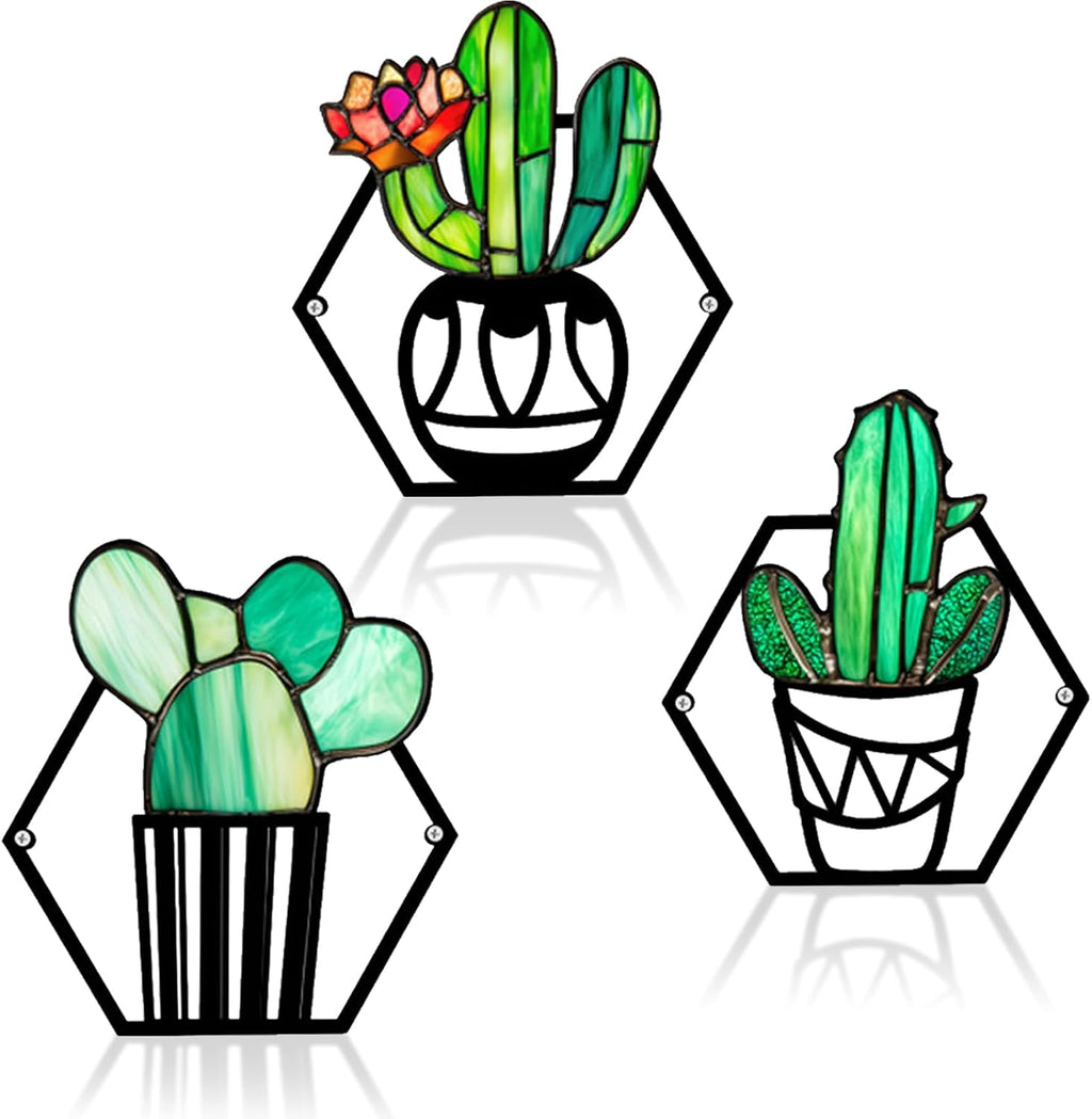 Eartim Cactus Cat Sticker Rolls Waterproof Self-Adhesive Decorative Decals