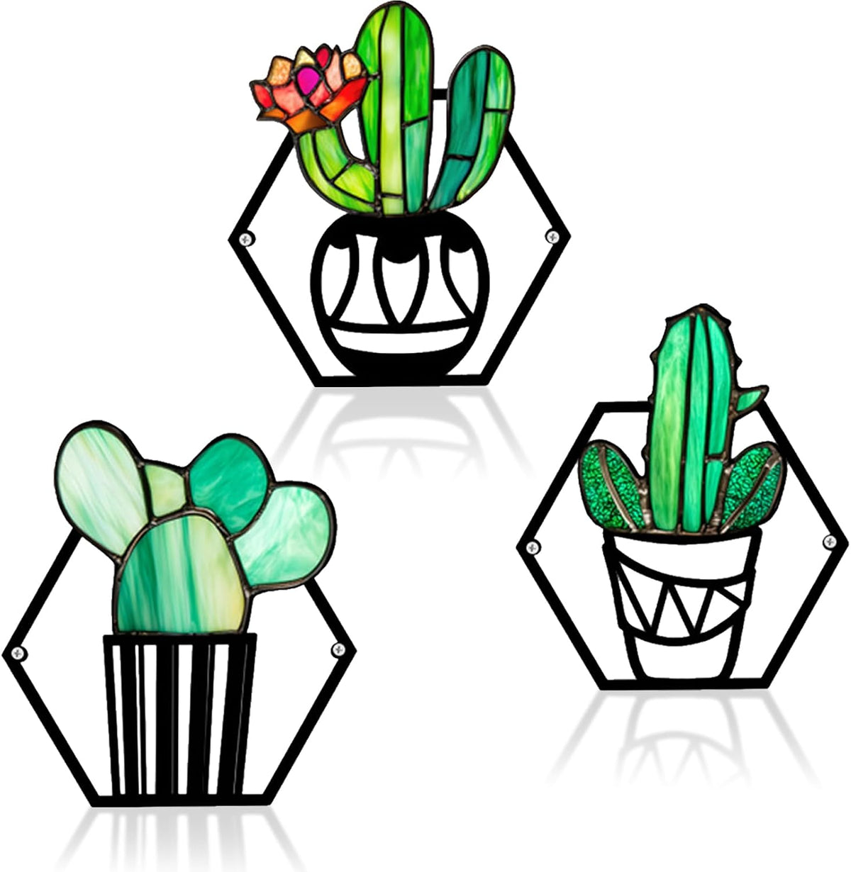 Eartim Cactus Cat Sticker Rolls Waterproof Self-Adhesive Decorative Decals