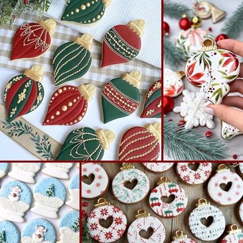 Large Size Christmas Ornaments Cookie Cutters 4PCS Stainless Steel
