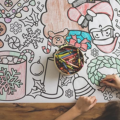 Tiny Expressions Christmas Coloring Tablecloth