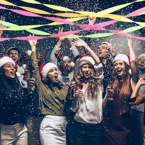 BEISHIDA Glow in The Dark Party Supplies，8 Rolls Neon Crepe Paper Streamers for Neon Summer Party Birthday DIY Craft Paper(1.8 Inch x 82 Ft/Roll)