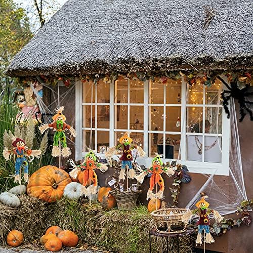 12 PCS Halloween Scarecrow Decorations, Scarecrows Fall Decor
