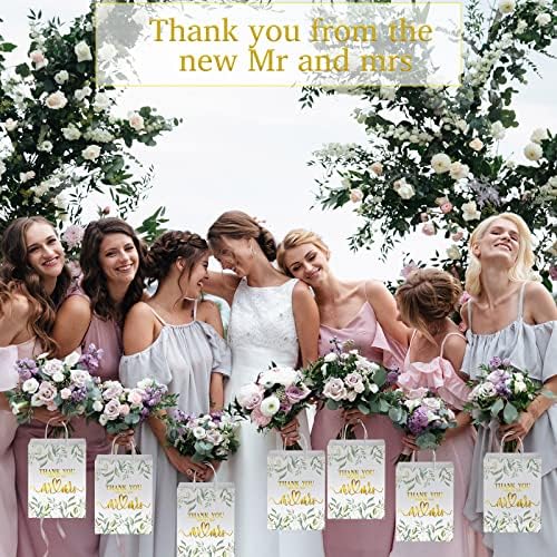 Panelee 24 Pcs Wedding Welcome Bags Thank You Gift Bags for Guests