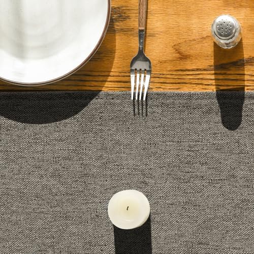 Artoid Mode Coffee Brown Table Runner, Seasonal Fall Washable Kitchen Dining Table Decoration for Home Party Decor 13x48Inch