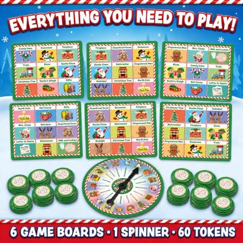 Masterpieces Family Games - Candy Cane Kingdom Christmas Bingo Game