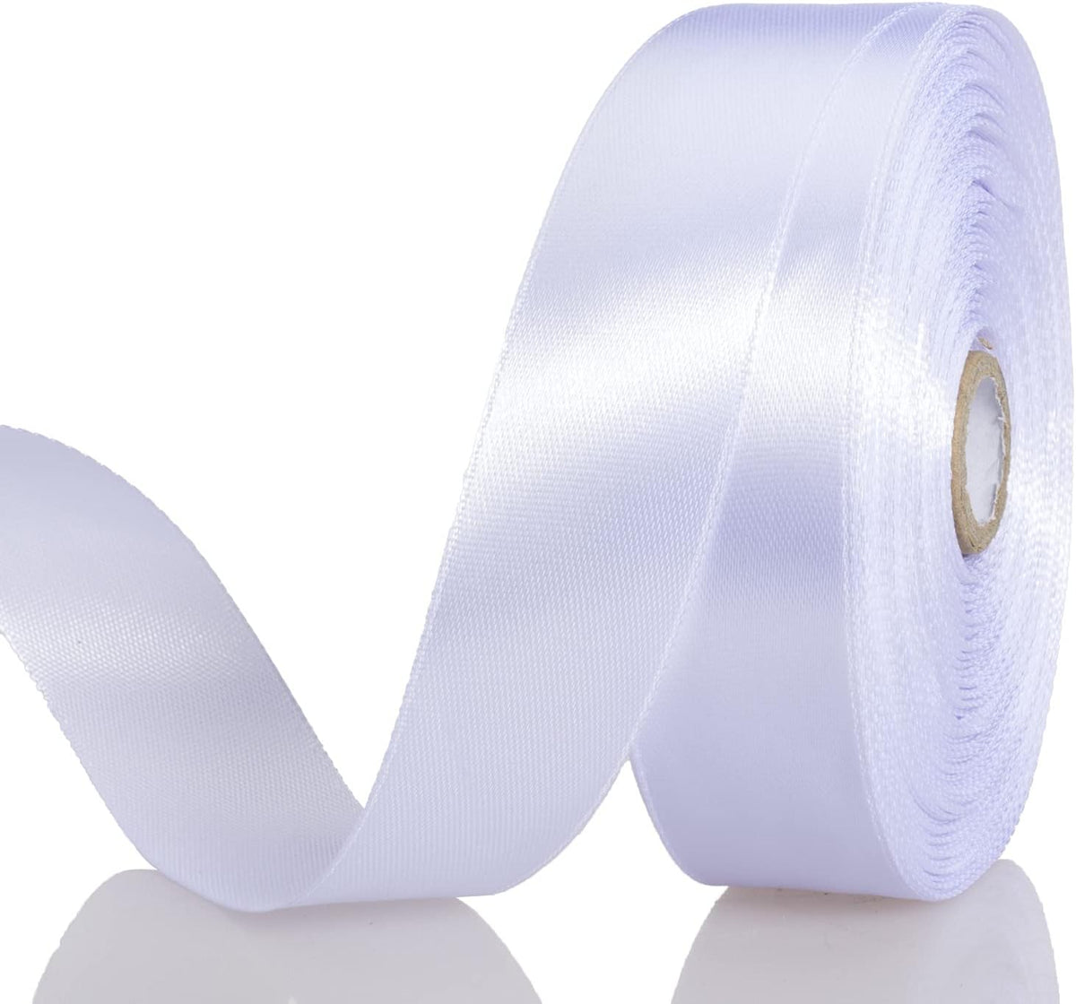 30Yards 1In Gray Satin Ribbon for Gift Wrapping Wedding Christmas Decor