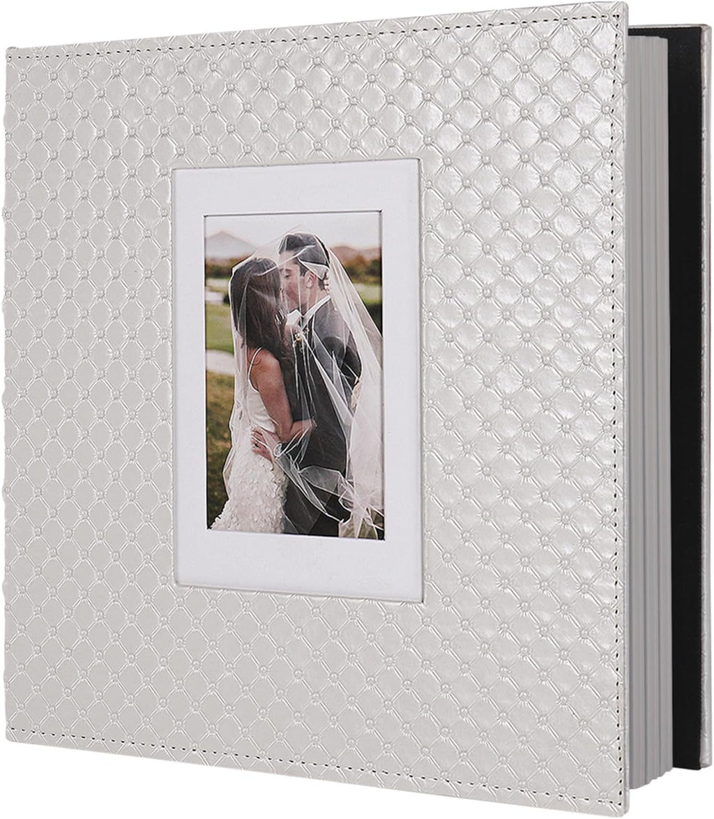 Large Photo Album 20 Sheets/ 40 Pages Self Adhesive Scrapbook Album for 4x6 5x7 8x10 Pictures DIY Photo Book as Scrapbooking Supplies, Birthday Gifts for Women Mom Wedding Baby Family Travel