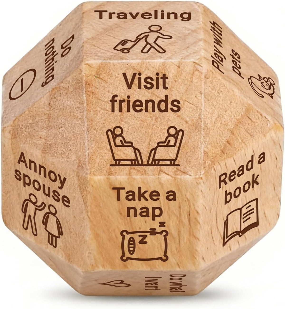 Retirement Gifts for Men Women - Wooden Dice Retired Gifts for Men Women