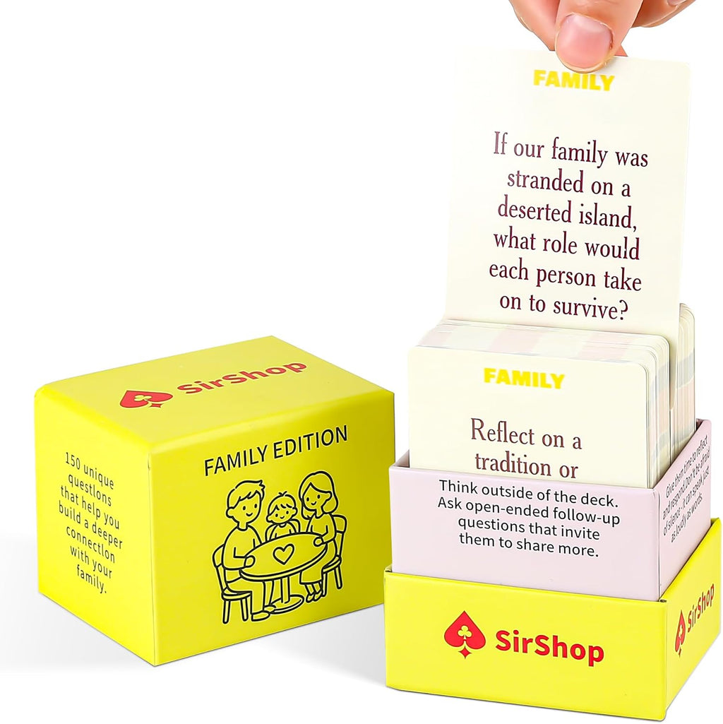 Family Conversation Cards 150 PC, Meaningful Family Edition Card Game