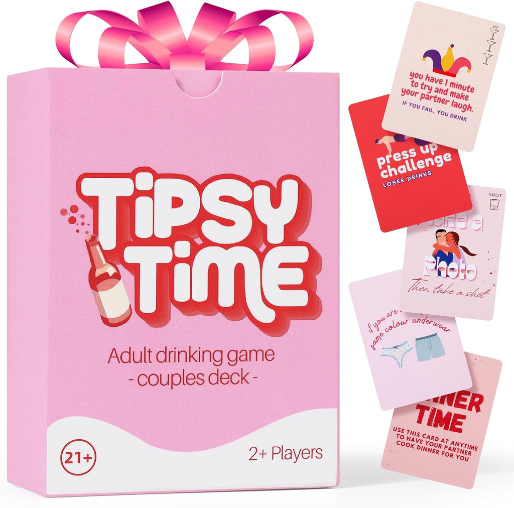 Tipsy Time Couples Games for Adults, Drinking Couples Card Game