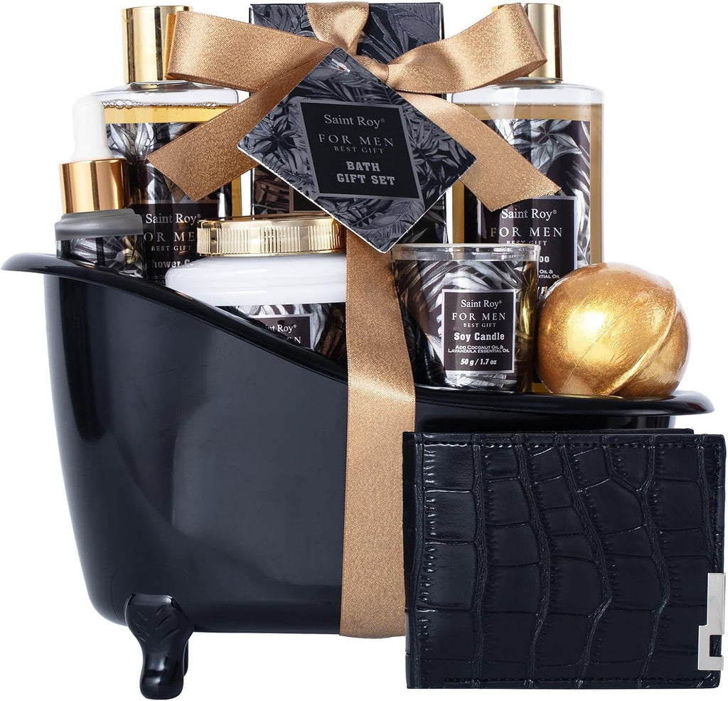 Gift for Dad Spa Gifts for Men Bath & Body Kit Spa Gift Set, Man Spa Basket