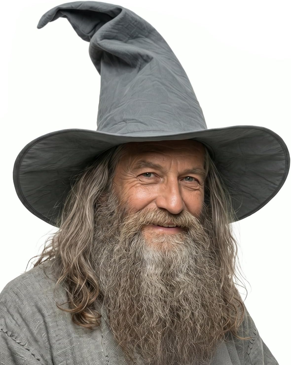 HOMELEX Adult Witch Hat, Tattered Lace Costume Hat for Halloween