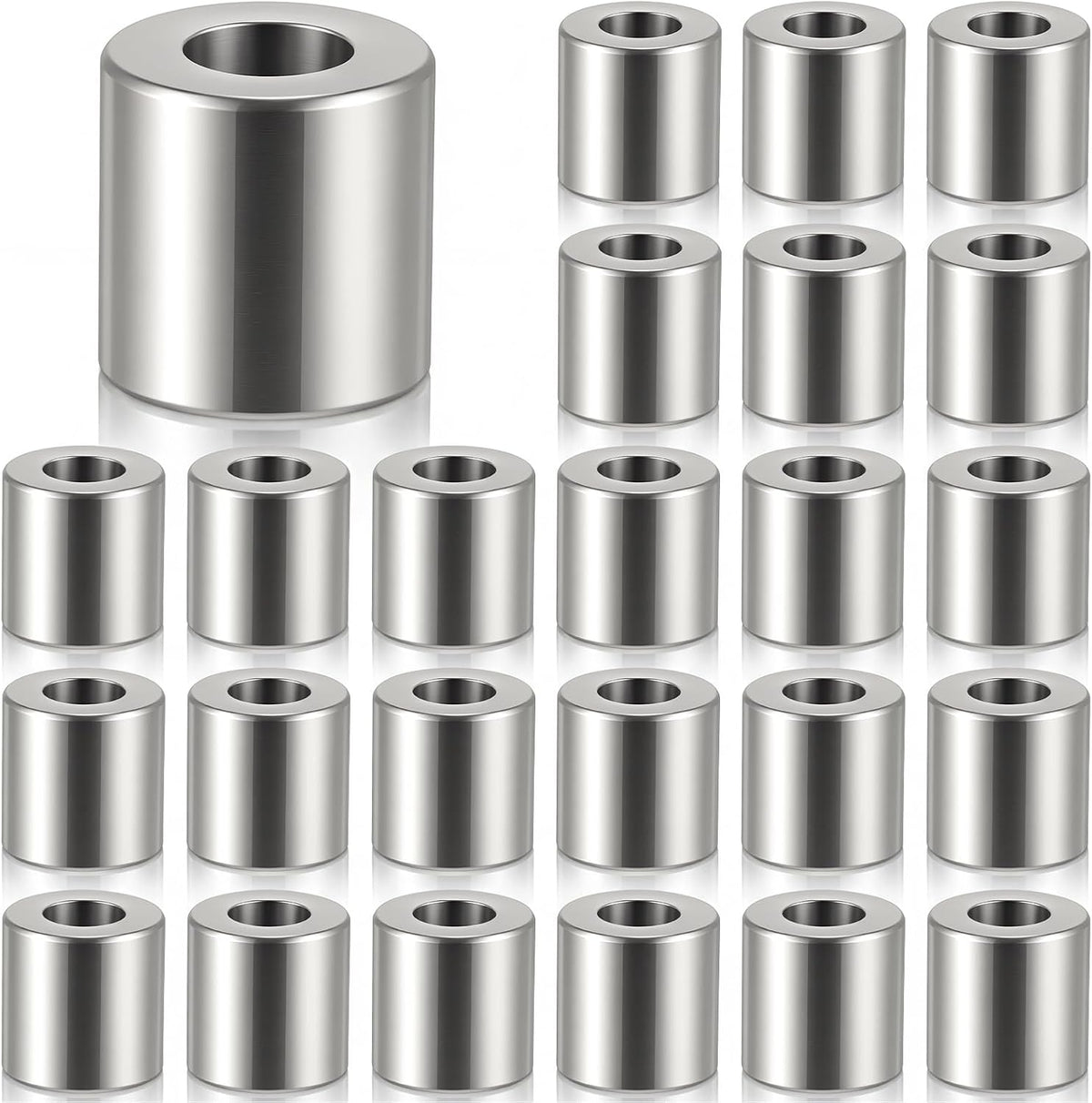 24 Pcs Warm Silver Table Number Holder Metal 1.8 in Card Holder